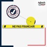 Vinyle adhésif antidérapant haute résistance avec plastification R10. Bande ne pas franchir