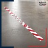 Bande adhésive de sécurité pour délimiter les zones. Bande rouge et blanche - Accès interdit
