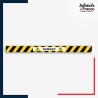 Adhésif sol antidérapant - Bande jaune et noire - Danger - marquage sécurité.