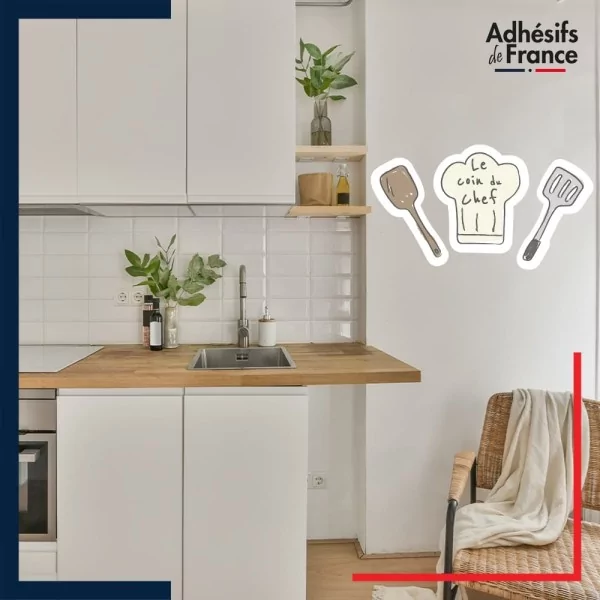 Décor mural adhésif le coin du chef