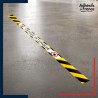 Bande adhésive de sécurité pour délimiter les zones. Bande jaune et noire - Entrée interdite
