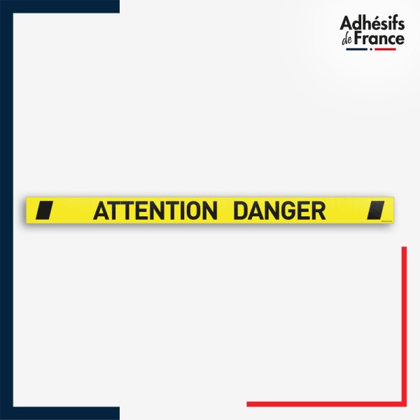 Adhésif sol antidérapant - Bande attention danger - marquage sécurité.