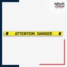 Adhésif sol antidérapant - Bande attention danger - marquage sécurité.