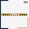 Adhésif sol antidérapant - Bande jaune et noire - Stop - marquage sécurité.