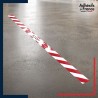Bande adhésive de sécurité pour délimiter les zones. Bande rouge et blanche - Stop