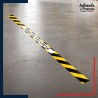 Bande adhésive de sécurité pour délimiter les zones. Bande jaune et noire - Zone de sécurité