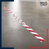 Bande adhésive de sécurité pour délimiter les zones. Bande rouge et blanche - Zone de sécurité