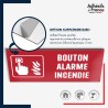 Plaque signalétique de sécurité incendie - Bouton alarme incendie