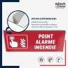 Plaque signalétique de sécurité incendie - Point alarme incendie