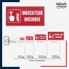 Visibilité et installation de signalétique de sécurité incendie - Indicateur incendie