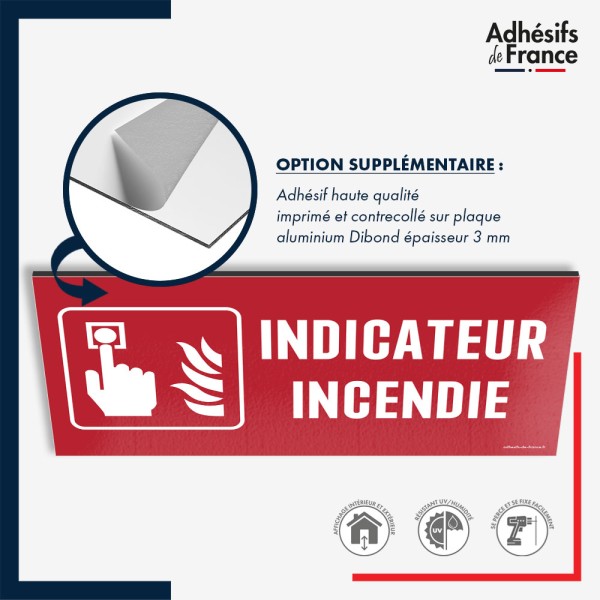 Plaque signalétique de sécurité incendie - Indicateur incendie