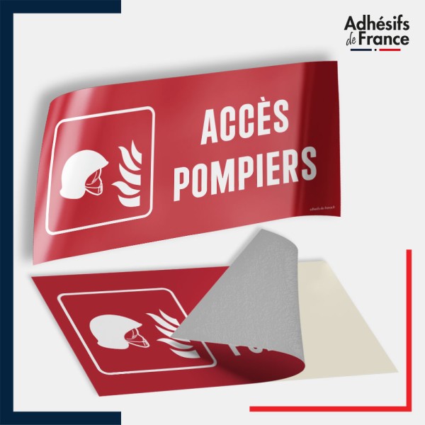 Adhésif signalisation de sécurité incendie - Accès pompiers