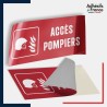 Adhésif signalisation de sécurité incendie - Accès pompiers
