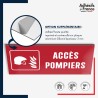 Plaque signalétique de sécurité incendie - Accès pompiers