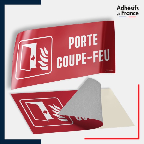 Adhésif signalisation de sécurité incendie - Porte coupe-feu