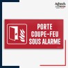 Signalétique de sécurité incendie - Porte coupe-feu sous alarme