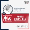 Plaque signalétique de sécurité incendie - Porte coupe-feu maintenir fermée