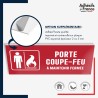 Panneau de signalisation de sécurité incendie - Porte coupe-feu maintenir fermée