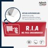 Panneau de signalisation de sécurité incendie - RIA ne pas encombrer