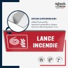 Plaque signalétique de sécurité incendie - Lance incendie