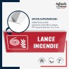 Panneau de signalisation de sécurité incendie - Lance incendie