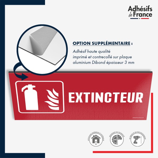 Plaque signalétique de sécurité incendie - Extincteur
