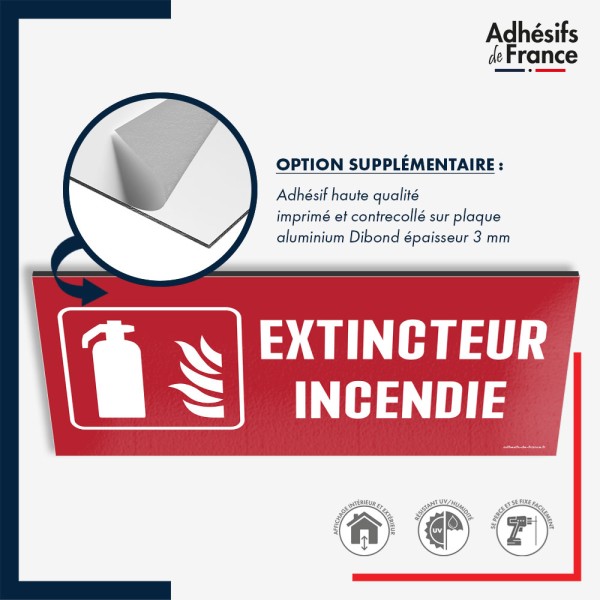 Plaque signalétique de sécurité incendie - Extincteur incendie