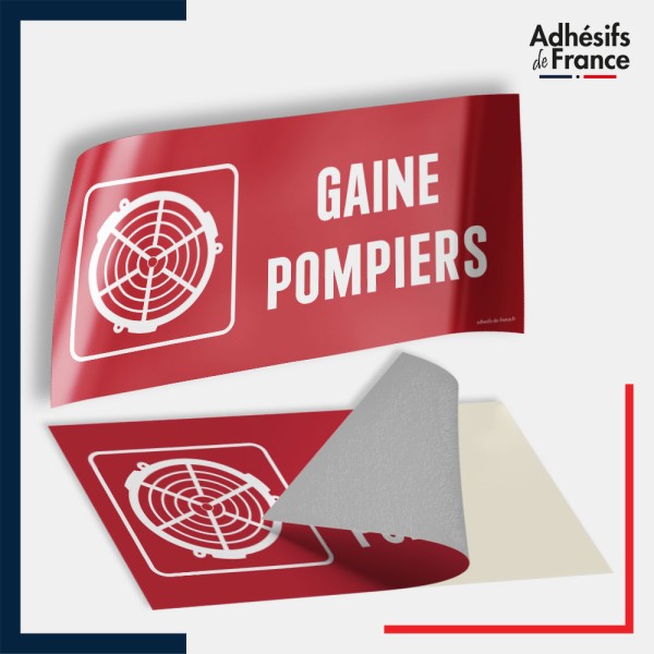 Adhésif signalisation de sécurité incendie - Gaine pompiers