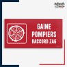 Signalétique de sécurité incendie - Gaine pompiers raccord ZAG