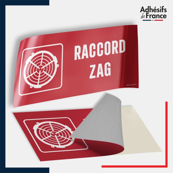 Adhésif signalisation de sécurité incendie - Raccord ZAG