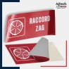 Adhésif signalisation de sécurité incendie - Raccord ZAG