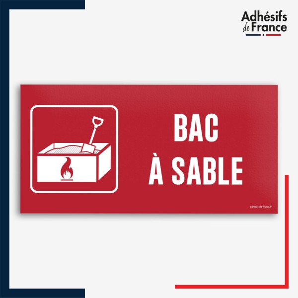 Signalétique de sécurité incendie - Bac à sable