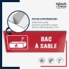 Plaque signalétique de sécurité incendie - Bac à sable