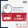 Panneau de signalisation de sécurité incendie - Bac à sable