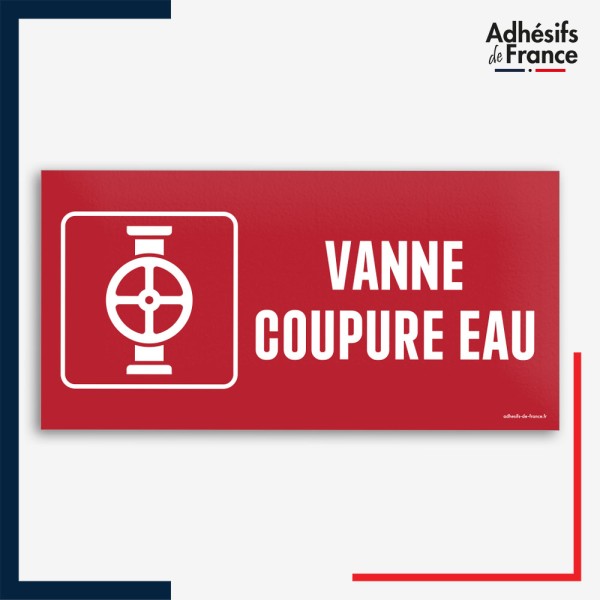 Signalétique de sécurité incendie - Vanne coupure eau