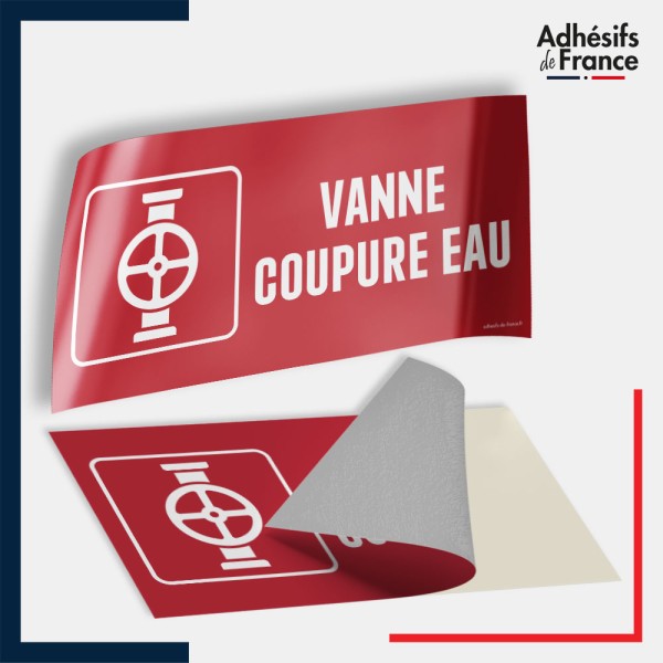 Adhésif signalisation de sécurité incendie - Vanne coupure eau