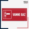 Signalétique de sécurité incendie - Vanne gaz