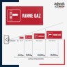 Visibilité et installation de signalétique de sécurité incendie - Vanne gaz