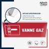 Panneau de signalisation de sécurité incendie - Vanne gaz