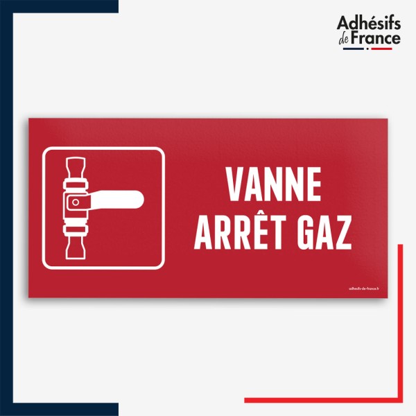 Signalétique de sécurité incendie - Vanne arrêt gaz
