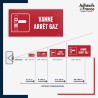Visibilité et installation de signalétique de sécurité incendie - Vanne arrêt gaz