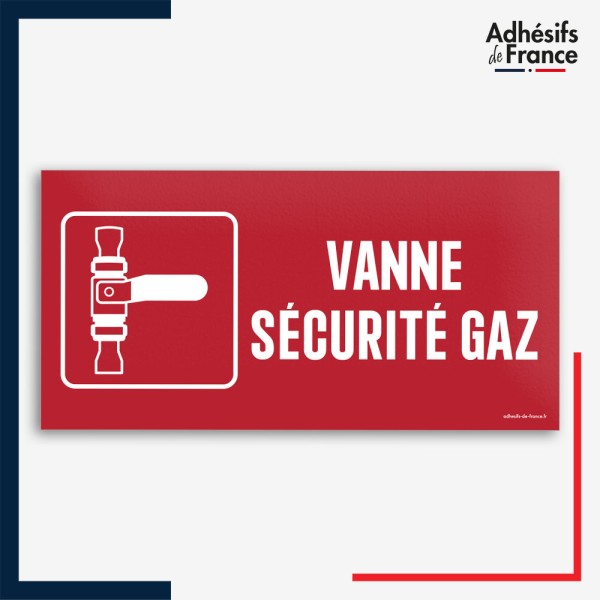 Signalétique de sécurité incendie - Vanne sécurité gaz