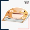 stickers café sur pile de livres