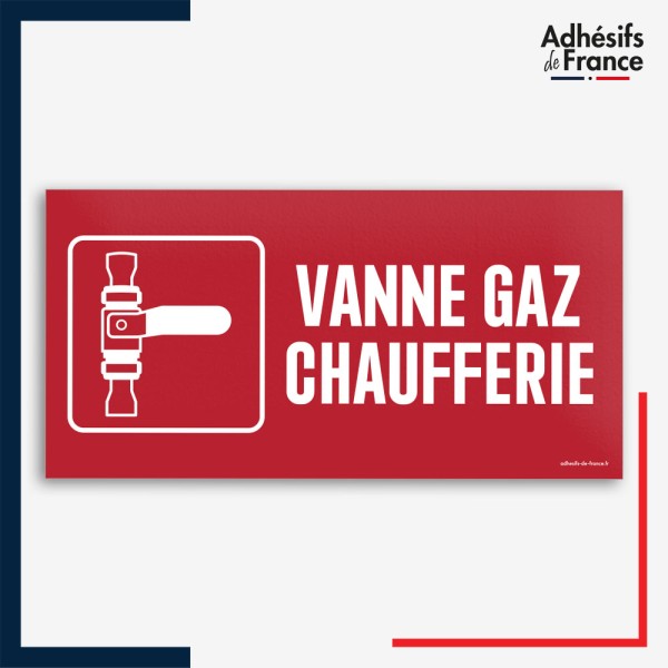 Signalétique de sécurité incendie - Vanne gaz chaufferie