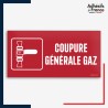Signalétique de sécurité incendie - Coupure générale gaz