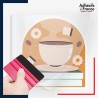 stickers sous film transfert café sur livres