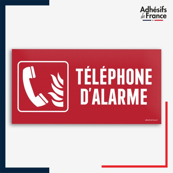 Signalétique de sécurité incendie - Téléphone d'alarme