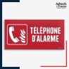 Signalétique de sécurité incendie - Téléphone d'alarme