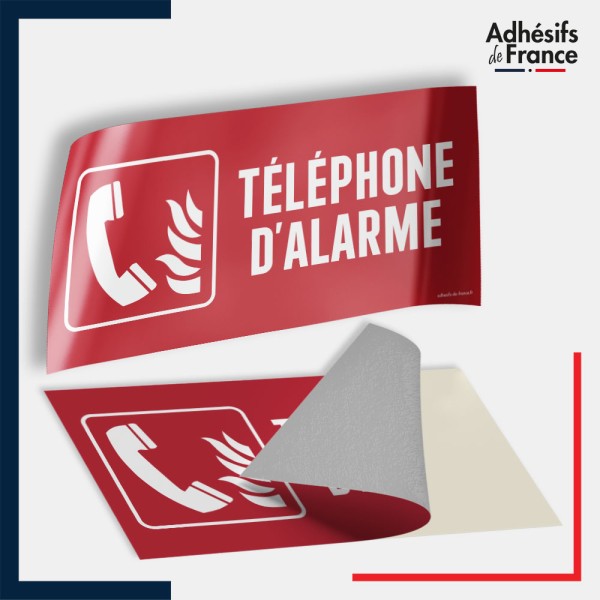 Adhésif signalisation de sécurité incendie - Téléphone d'alarme