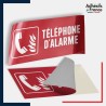 Adhésif signalisation de sécurité incendie - Téléphone d'alarme